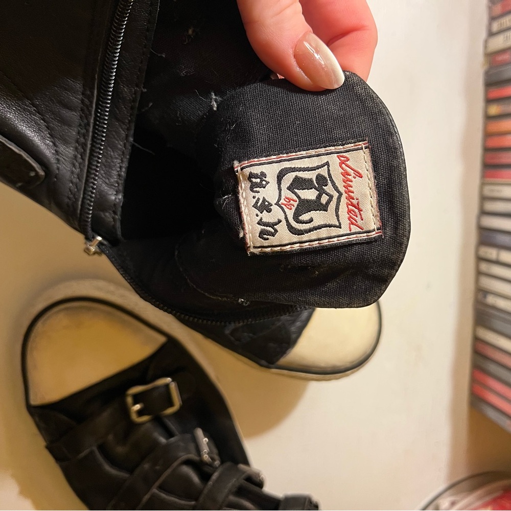 Ash Black Leather High Tops - Picture 3 of 4